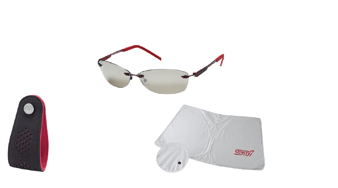 キーケース ドライビングサングラス ステアリングカバー付きサンシェイド