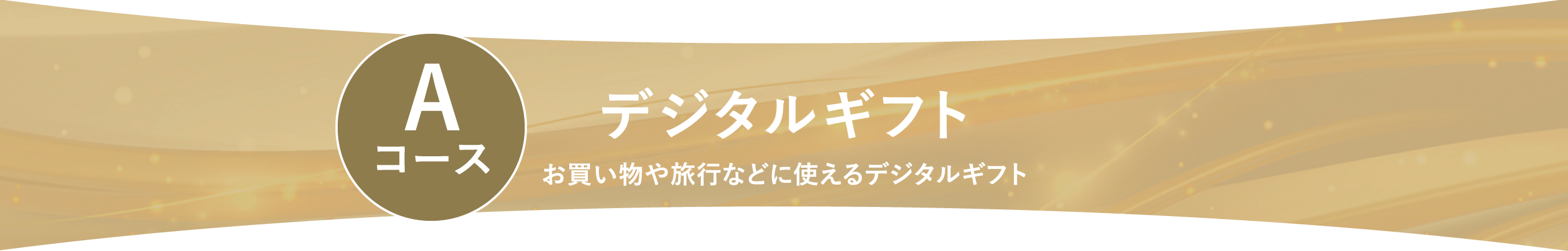 Aコース：デジタルギフト お買い物や旅行などに使えるデジタルギフト